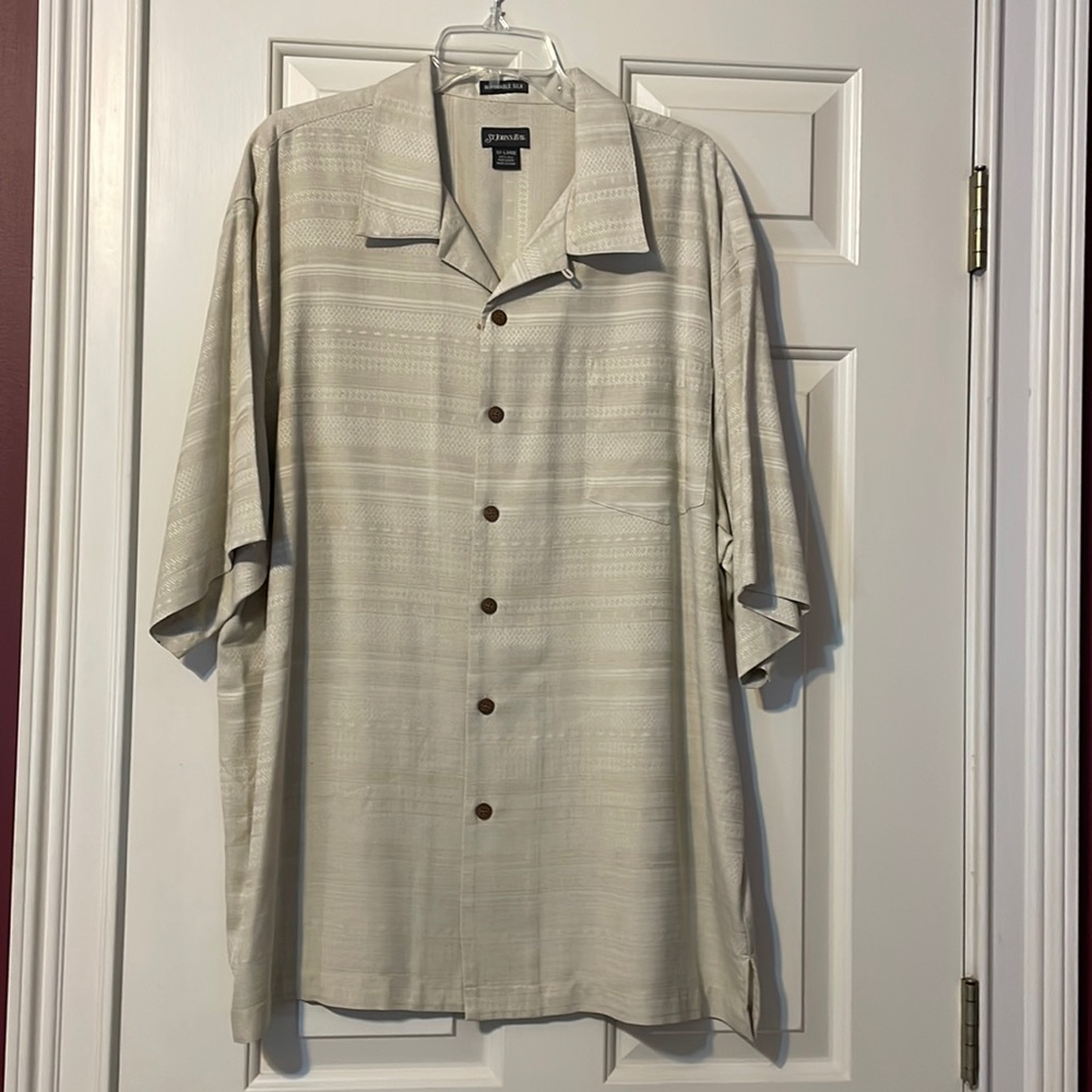 St John’s Bay Island Style button down shirt.
